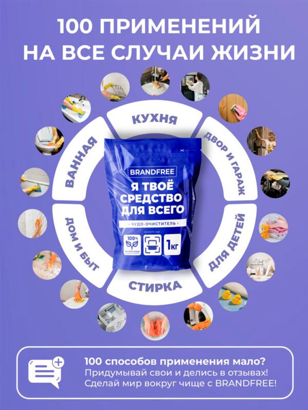 Универсальный чудо очиститель | Более 100 применений. Найди свое!